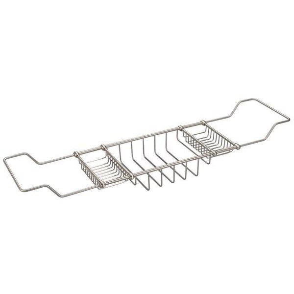 Water Creation BC-0001-02 Expandable Bath Caddy for the Elegant Tub - Gray & Brushed Nickel, Water Creation, Mfr#: BC-0001-02